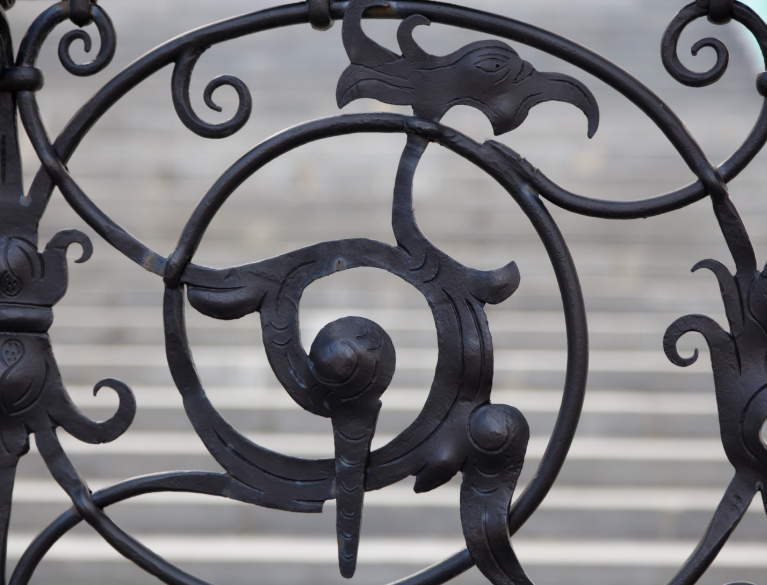 hand crafted wrought iron gates